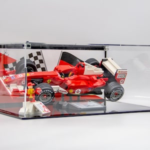 Acrylic Display case for Lego® set 11375 - Ferrari F2004 & Michael Schumacher