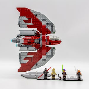 Acrylic Display stand for Lego® Ahsoka Tano's T-6 Jedi Shuttle set 75362 - Made in USA
