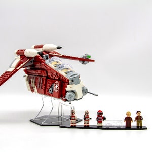 Acrylic display stand for Lego® Coruscant Guard Gunship™ set 75354 - Made in USA