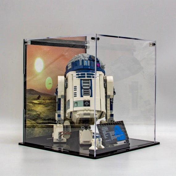 レゴ® R2D2™ セット 75379 用アクリル製ディスプレイケース - 米国製
