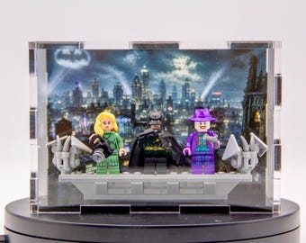 Acrylic Display Case for LEGO 1989 Batmobile Figures | Dustproof Display Box