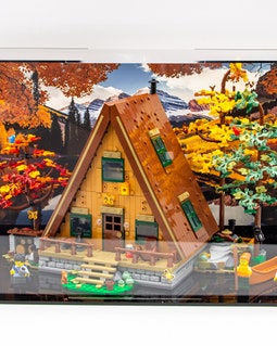 Acrylic Display Case for Lego® Ideas A-frame Cabin Set 21338
