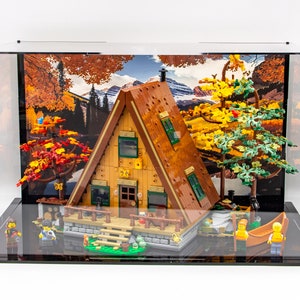 Witryna akrylowa do zestawu Lego® Ideas A-Frame Cabin 21338 - wyprodukowano w USA