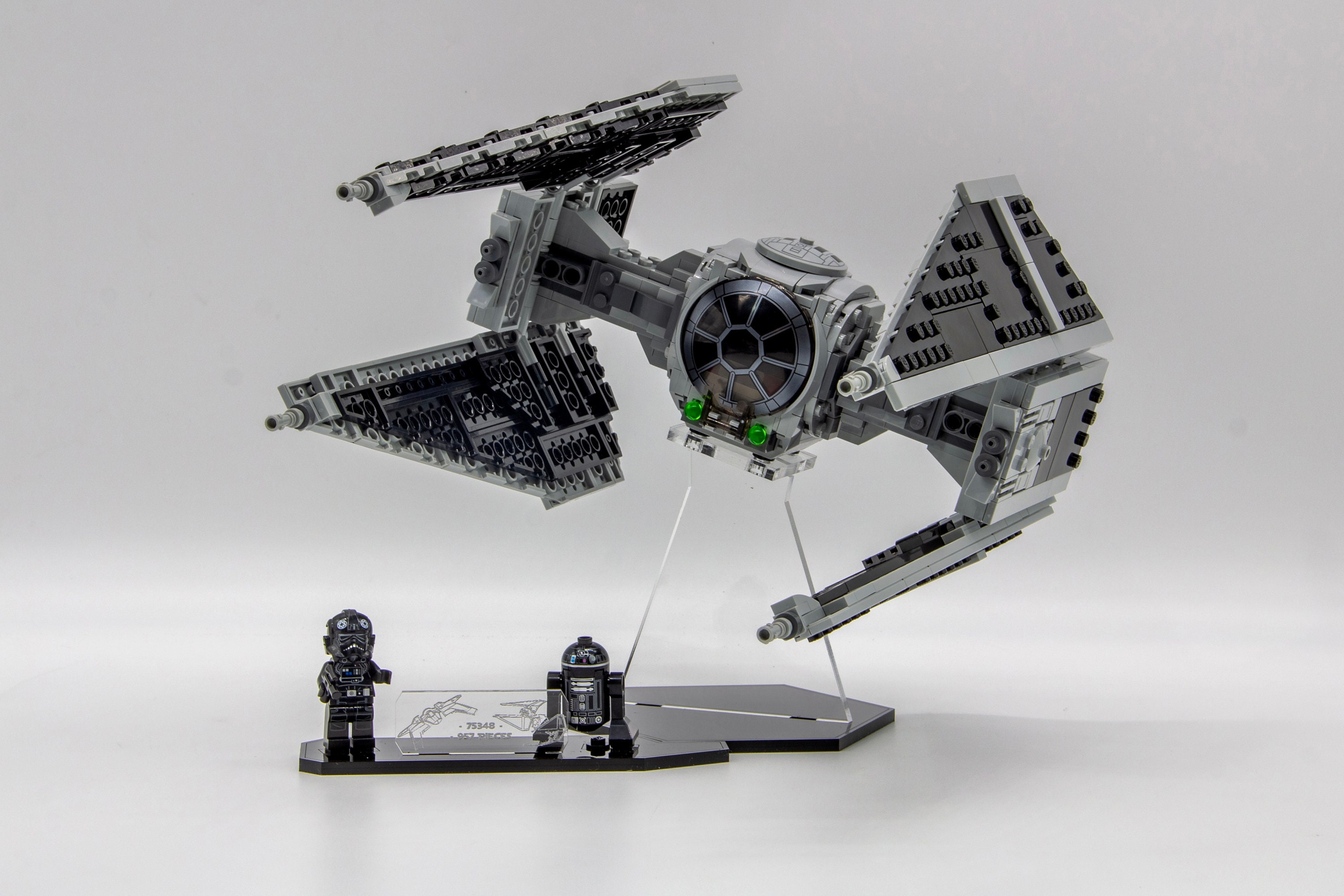 Acrylic Display Stand Set for Lego® Mandalorian Fang Fighter Vs