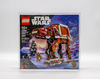 Custom Display Case for Boxed LEGO Gingerbread AT-AT™ (40806)