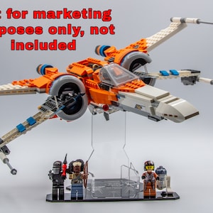 Espositore in acrilico per il set X-Wing™ di Poe 75273 - X-Wing™ Stand - Prodotto negli Stati Uniti