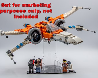 Acrylic Display Stand for Poe's X-Wing 75273 - Made in USA
