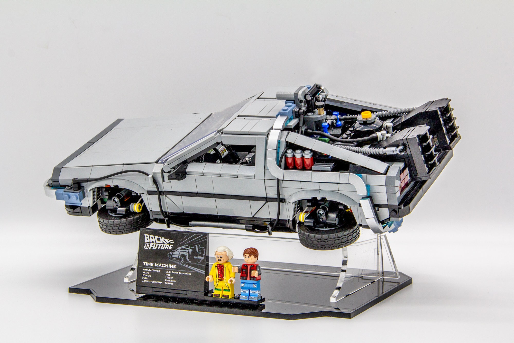 Acrylic Display Stand for Back to the Future Time Machine Set