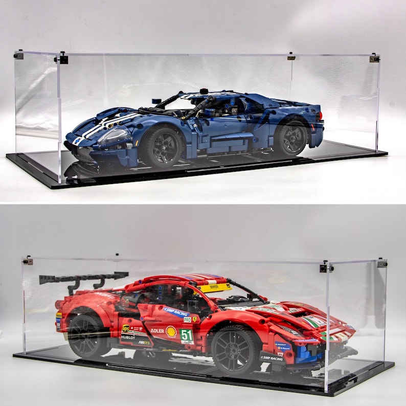 Acrylic Display Case for Lego® Technic Ford GT, Ferrari, Porsche (42154 ...