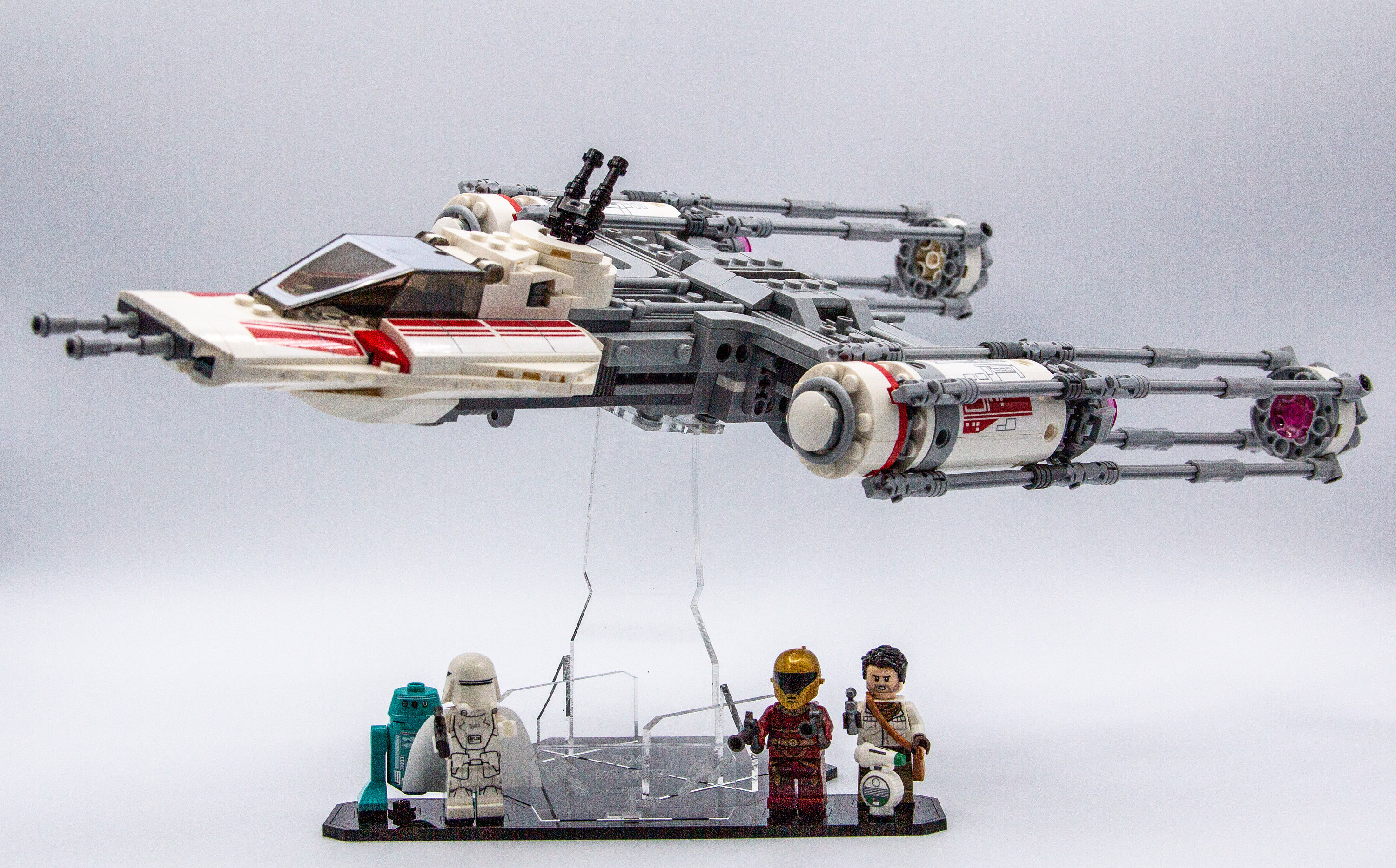 Acrylic Display Stand for Resistance Y-wing Starfighter™ Set 75249