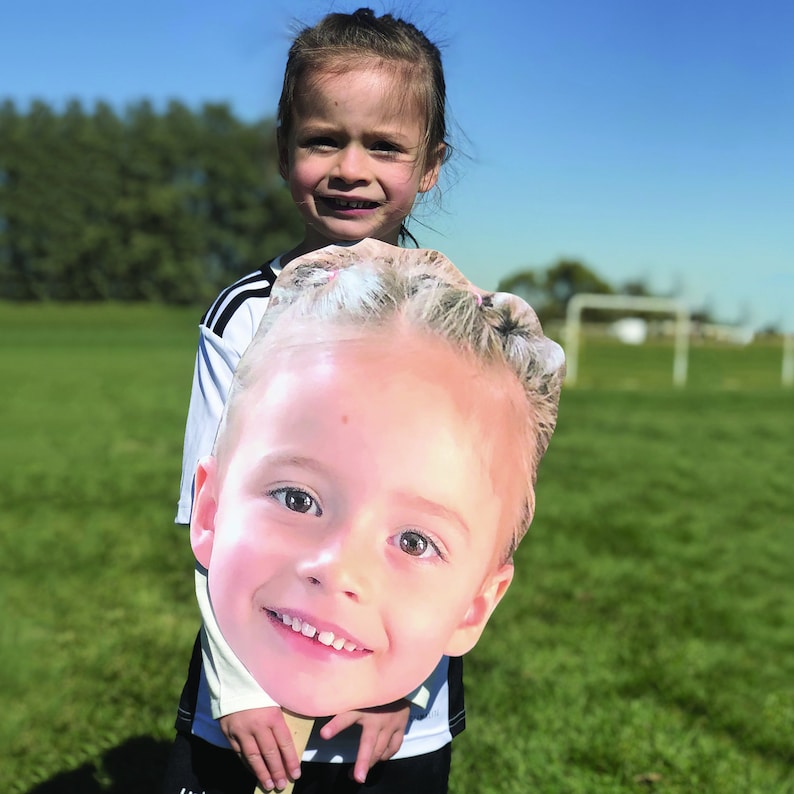 PREMIUM Big Face Cut Out 12x18 inches. 1/4 INCH FOAMBOARD Ships in 1-2 days Head on a stick. Custom Fat Head photo booth image 1