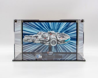 Stackable Acrylic Display Case for Lego® sets 75375 Millennium Falcon™, 75376 Tantive IV™, and 75377 Invisible Hand™