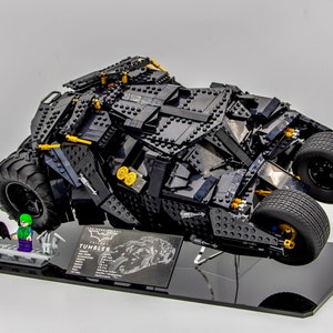 Acrylic display stand for LEGO® DC Batman™ Batmobile™ Tumbler- Display for Tumbler set 76240 -Made in USA