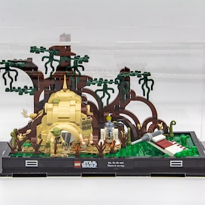 Acrylic display case for Lego® Dagobah™ Jedi™ Training Diorama - Made in USA