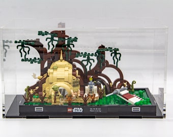Vitrina acrílica para el diorama de entrenamiento Lego® Dagobah™ Jedi™ - Fabricado en EE. UU.