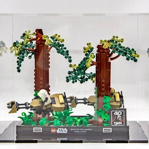 Vetrina in acrilico per Lego® Endor™ Speeder Chase Diorama - Made in USA