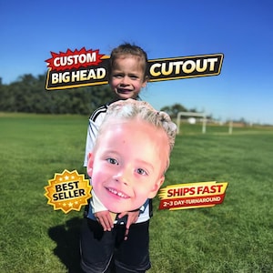 PREMIUM Handmade Custom Big Face Cut Out 12x18 inches. Ships Fast! Buy 3+ for free shipping! 1/4 inch FOAMBOARD - Fat Head