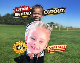 PREMIUM Handmade Custom Big Face Cut Out 12x18 inches. Ships Fast! Buy 3+ for free shipping! 1/4 inch FOAMBOARD - Fat Head