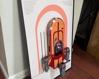Wall Display Frame for LEGO Luke's Landspeeder™ set 75341  –  Wall Art for Luke's Landspeeder – Premium Framed  Display