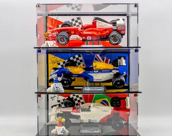 Acrylic Display Case for Lego® Set 11375 - Ferrari F2004 & Michael