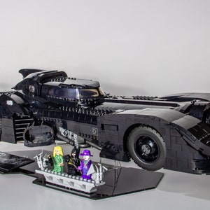 Acrylic display stand for  1989 Batmobile -  1989 Batmobile Stand - Made in USA