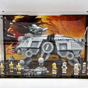 Acrylic Display Case for AT-TE Walker set 75337 - Free Shipping - Made in USA