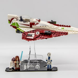 Acrylic display stand for Obi-Wan Kenobi’s Jedi Starfighter™ set 75333 - Made in USA