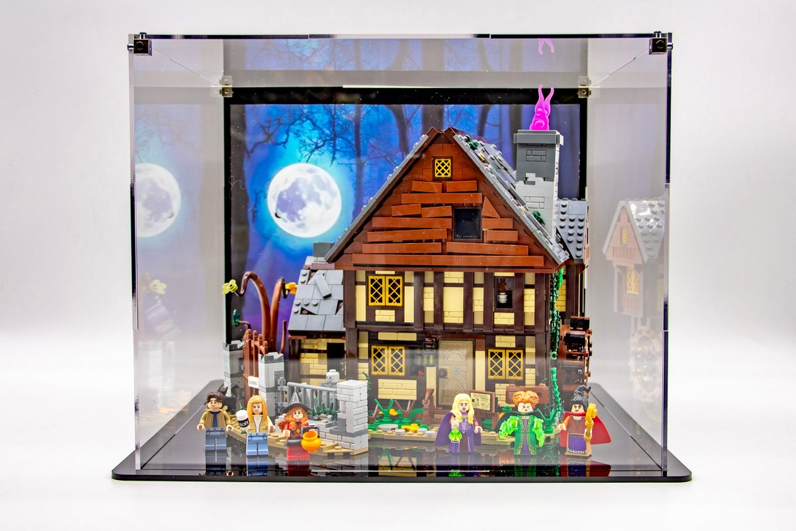Acrylic Display Case for Lego® Hocus Pocus Sanderson Sisters' Cottage
