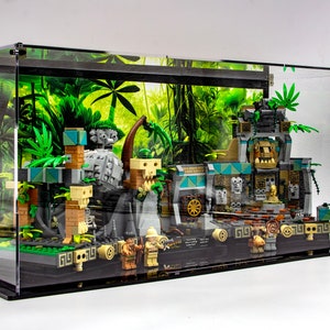 Acrylic display case for Lego® Temple of the Golden Idol set 77015 - Made in the USA
