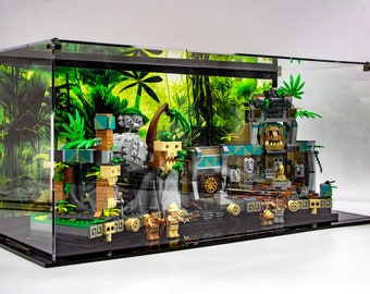Gablota akrylowa na zestaw Lego® Świątynia Złotego Idola 77015 – wyprodukowano w USA
