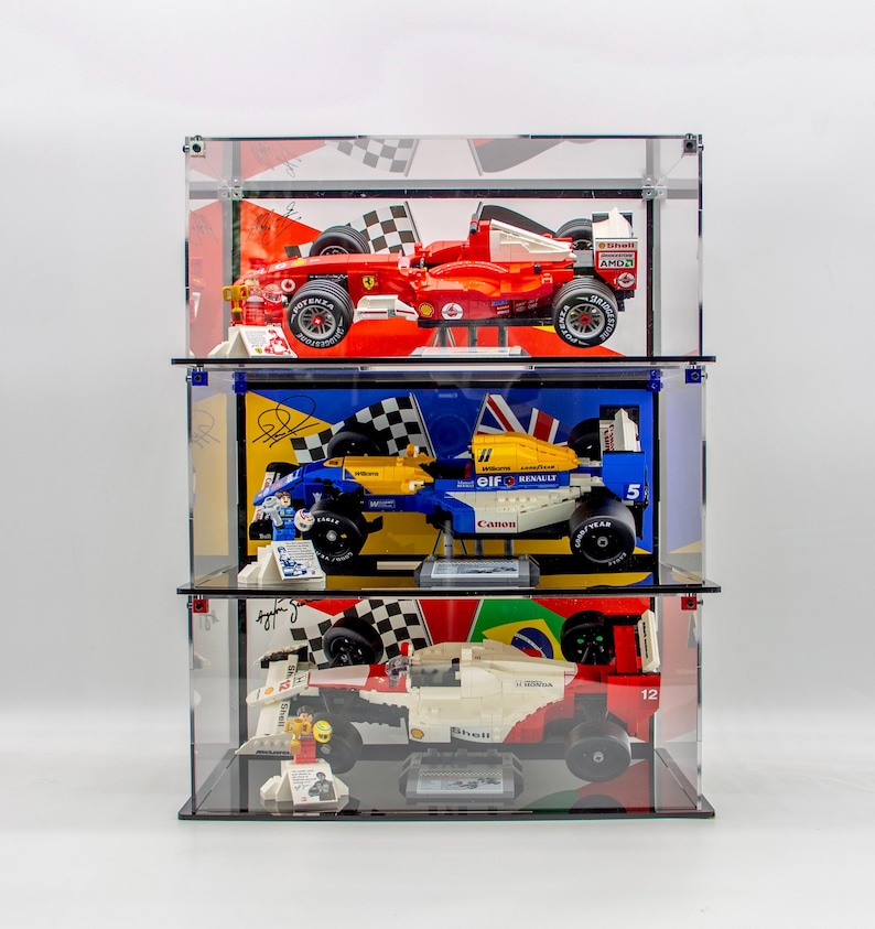 Acrylic Display case for Lego® set 10330 McLaren MP4/4 & Ayrton Senna - Made in the USA image 8