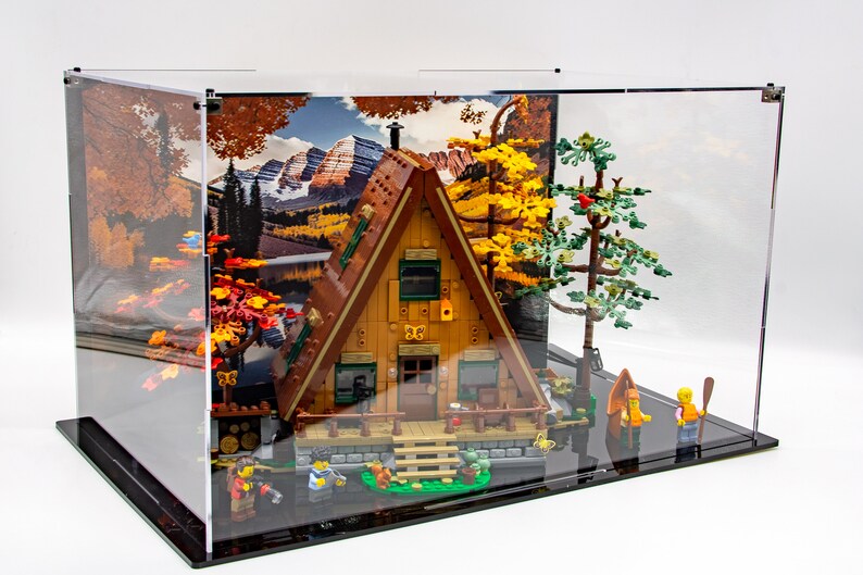 Acrylic Display Case for Lego® Ideas A-frame Cabin Set 21338 - Made in ...