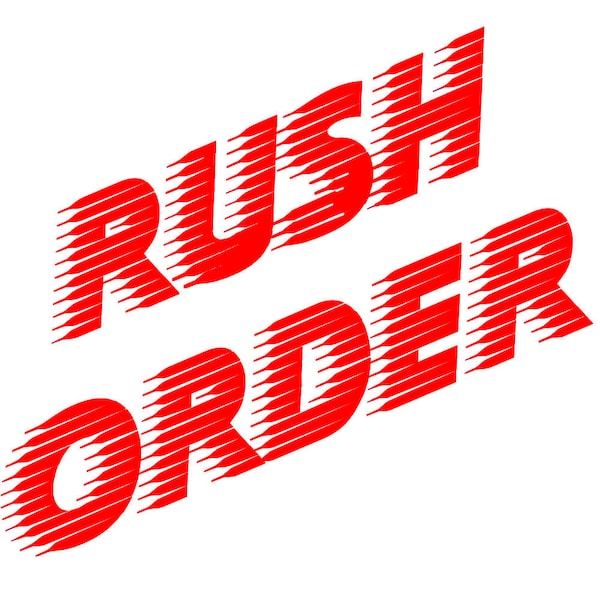 Rush Order and Expedited Shipping