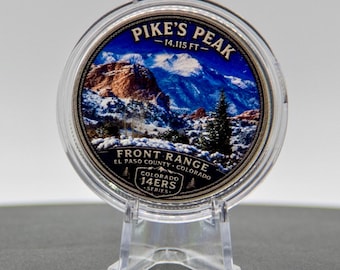 Colorado 14ers Challenge Coins | Choose Your Peak | Collectible Mountain Coins | Hiking Summit Souvenir