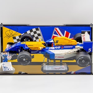 Acrylic Display case for Lego® set 10353 Williams Racing FW14B & Nigel Mansell - Made in the USA