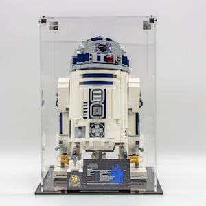Acrylic display case for Lego® R2-D2™ set 75308 - Made in the USA