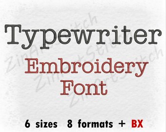 Type Writer Font Etsy
