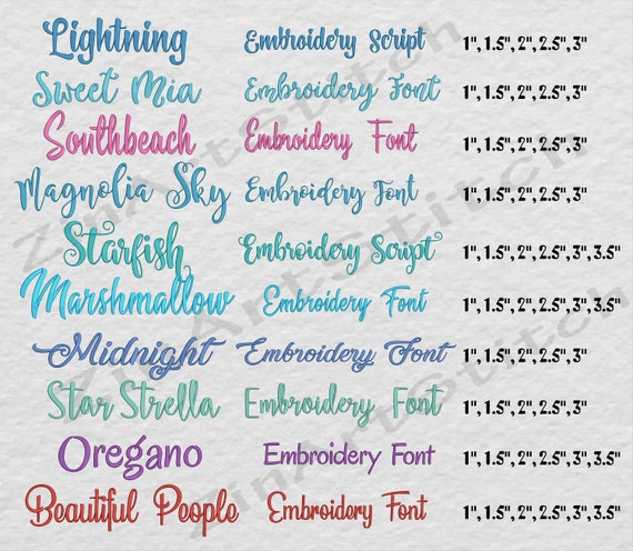 Embroidery fonts deals