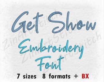 Get Show Embroidery Font Machine Embroidery Design Punctuations and numbers Instant Download 7 Sizes 8 Formats BX