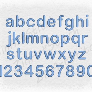 Rounded Block Embroidery Font, Machine Embroidery Design, Instant ...
