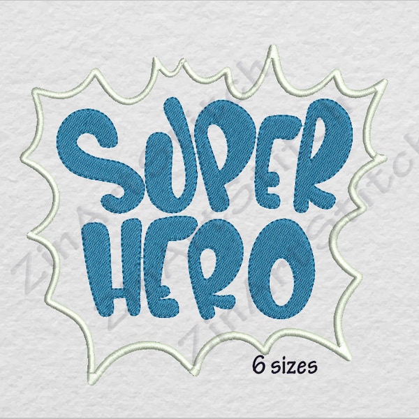 Super hero saying embroidery design Embroidery Machine Instant Download 6 Sizes 8 Formats