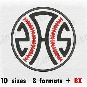 Baseball Monogram Font Machine Embroidery Designs Instant Download Monogram Alphabet 10 Sizes 8 Formats BX