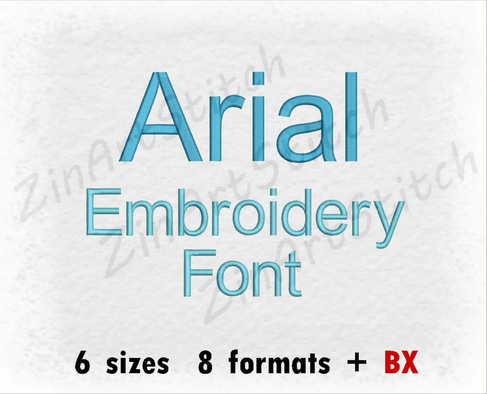 Arial Embroidery Font Machine Embroidery Design Instant Download