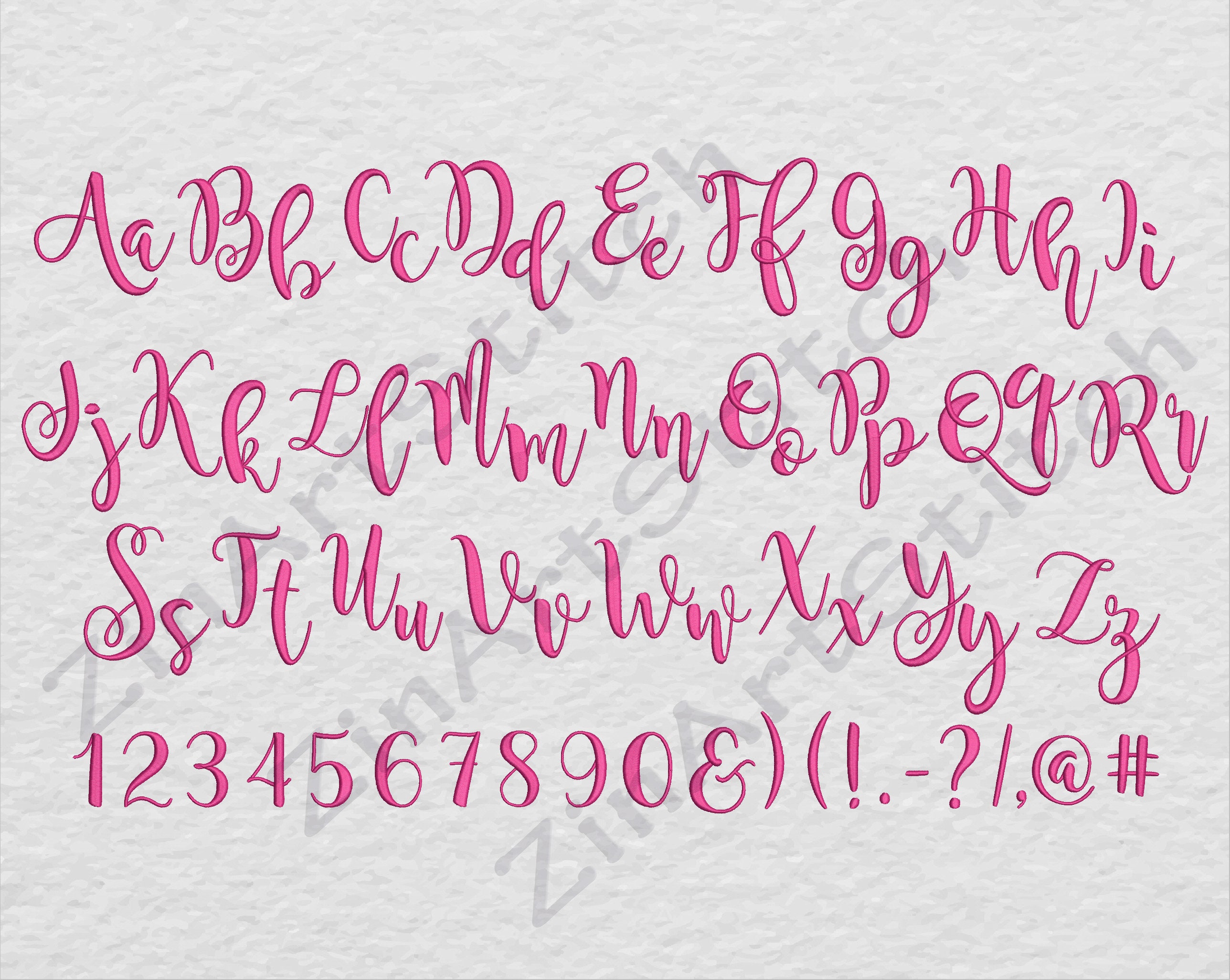 Magnolia Sky Embroidery Font Machine Embroidery Design Etsy UK