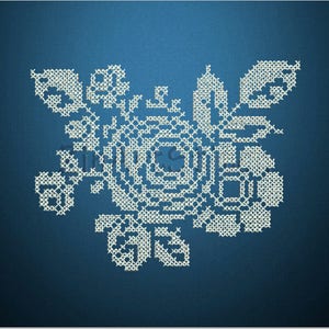 Download Machine embroidery design Rose  Machine Embroidery Cross Stitch design ,Instant Digital Download 3 Sizes 8 Formats