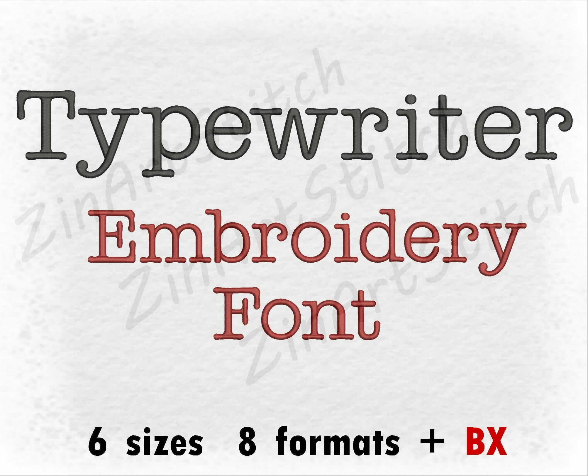 Typewriter font embroidery design monogram alphabet 6 sizes 8  etsy Typewriter font embroidery design monogram alphabet 6 sizes 8  etsy