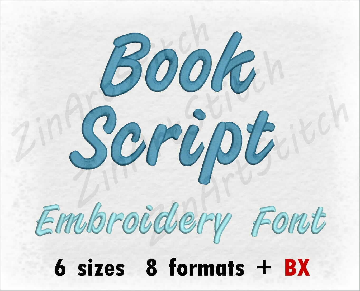 Book Script Embroidery Font Machine Embroidery Design Instant | Etsy