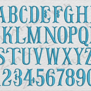 Fishtail Monogram Font Machine Embroidery Font Design Machine Embroidery Fonts Design Alphabet 7 Sizes 8 Formats BX format image 2