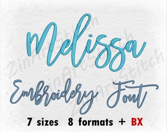 Embroidery Font, Machine Embroidery Design, Punctuations and numbers, Instant Download, 7 Sizes