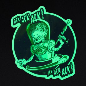 Marte attacca! | Adesivi che si illuminano al buio